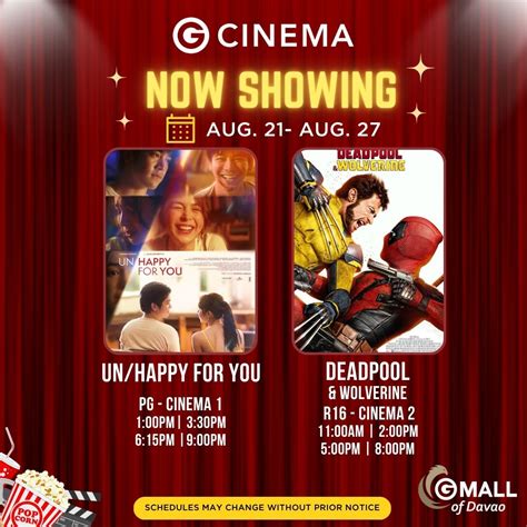 gmall cinema|gmall davao cinema schedule.